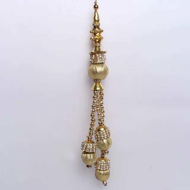 Chandelier mini me beads, fabric bauble and glass stones hanging