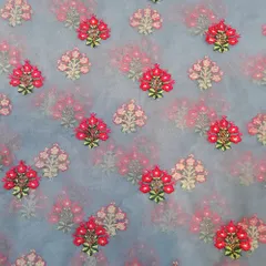 Flowery bunch chic net fabric/Fancy-net/Dress-net-DIY/Party-Net-fabric