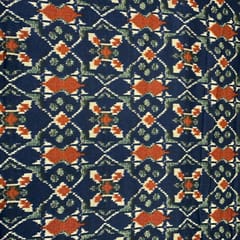 Blue Glace Cotton Patola Print (70 cmt .CP)