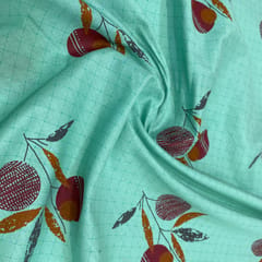 Sea Green Cotton Cambric Print