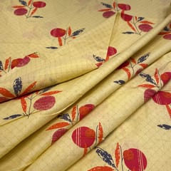 Yellow Cotton Cambric Print