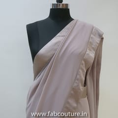 Poly Georgette Saree with Satin Border