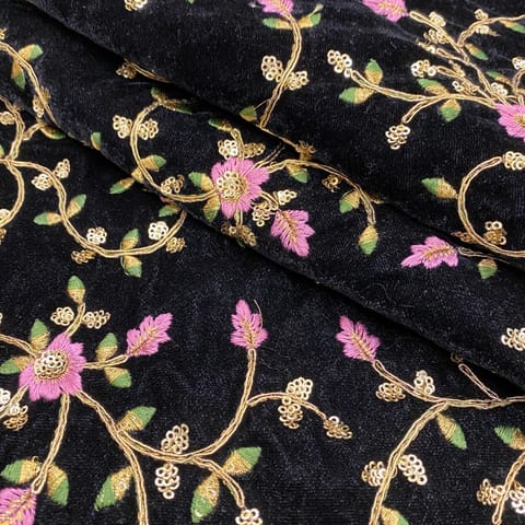 Black Velvet Embroidery