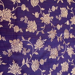 Purple Coloured Jaal Jacquard Silk