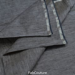 Dark Grey Colour Maheshwari Flex Linen