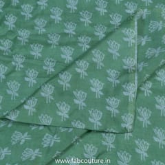 Green Color Muslin Batik Print