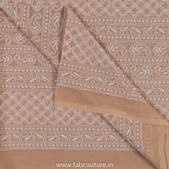 Mouse Brown Color Georgette Lakhnavi Embroidery