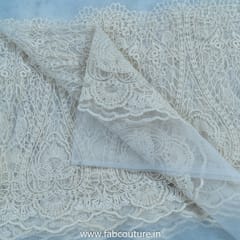 White Dyeable Net Thread Embroidery