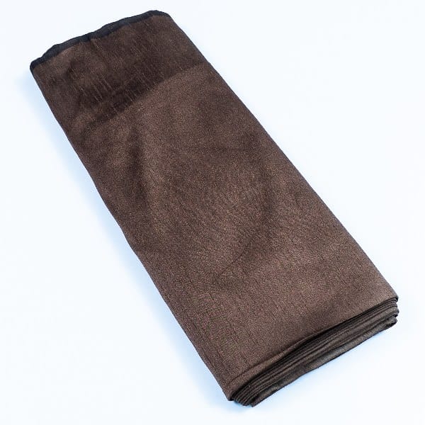 Brown Color Polyester Raw silk