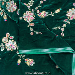 Velvet Zari With Sequins Embroidery