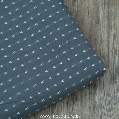 Grey Color Cotton Dobby