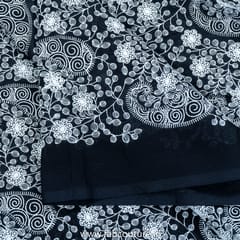 Black Color Cotton Thread Embroidery