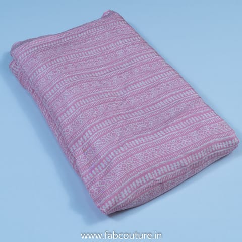 Pink Color Muslin Batik Print (1 Meter Cut Piece )