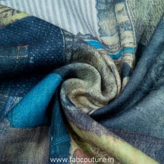 Jeans Spun Print Fabric