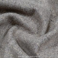 Grey Color Wool Lurex Fabric