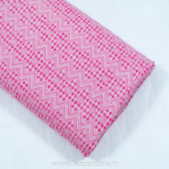 Pink Jacquard Fabric