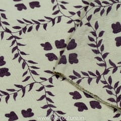 Floral Viscose Print Double Fabric