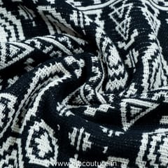 Black & White Jacquard Fabric