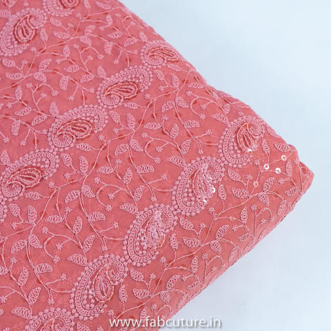 Gajree Color Georgette Embroidery