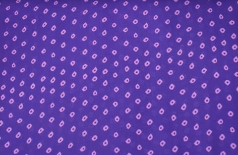 Purple Color Georgette Satin Bandhani Digital Print