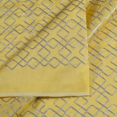 Lemon Color Chanderi Gota Embroidery