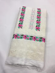 Embroidery with Panel on Georgette