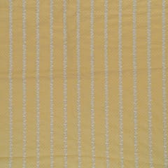Yellow Cotton Chikan Embroidery (2.3 Meter Cut Piece )
