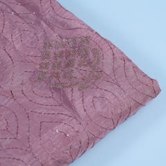Mauve Color Upada Embroidery
