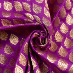 Purple Color Brocade Booti