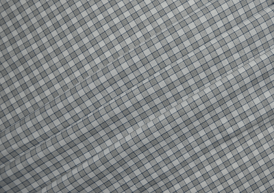 White Grey Checks Weave Imported Printed Cotton