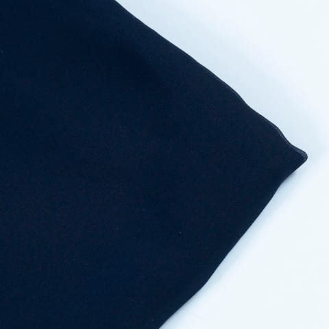 Navy Blue Poly Georgette