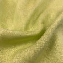Lime Green Color Pure Linen 44 Lea