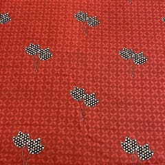Red Cotton Cambric Print (2mt Piece)