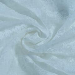 White Dyeable Kota Thread Embroidery
