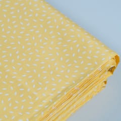 Yellow Color Glace Cotton Print