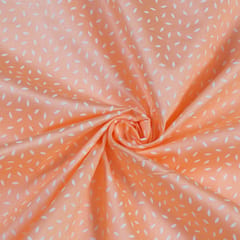 Peach Color Glace Cotton Print