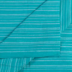 Sea Green Color Cotton Dobby Strips