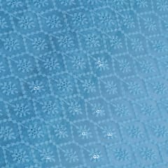 Sky Blue Color Georgette Embroidery (1.50 MTR PCS)
