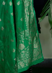 Green Color Banarasi Embroidred Dupatta
