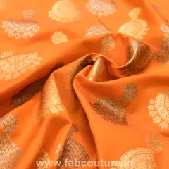 Orange Brocade Jhumka