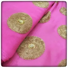 Georgette Embroidery(1 mtr cut piece)