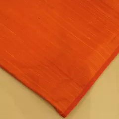Orange Pure Raw Silk
