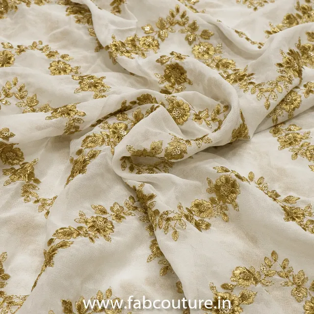 Georgette Embroidery(1.8 mtr cut piece)