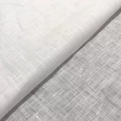 White Color Pure Linen 44 lea
