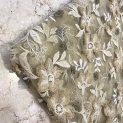 Net Embroidery Flower(90cm Blouse Piece)