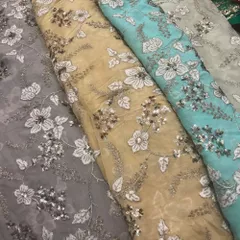 Georgette Thread Embroidery
