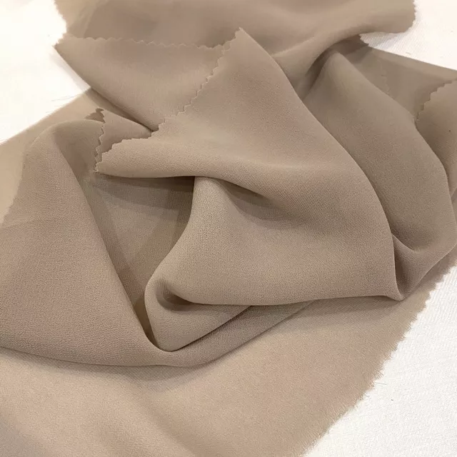 Taupe Poly Georgette