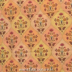 Multi Colour Upada Silk Embroidery Fabric