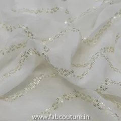 White Georgette Embroidery
