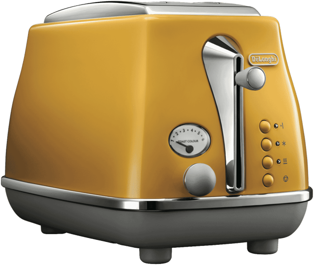 DeLonghi Icona Capitals New York Yellow 2 Slice Toaster